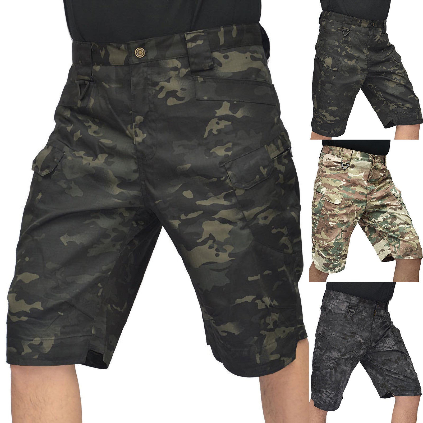 Tactical Camo Cargo Shorts